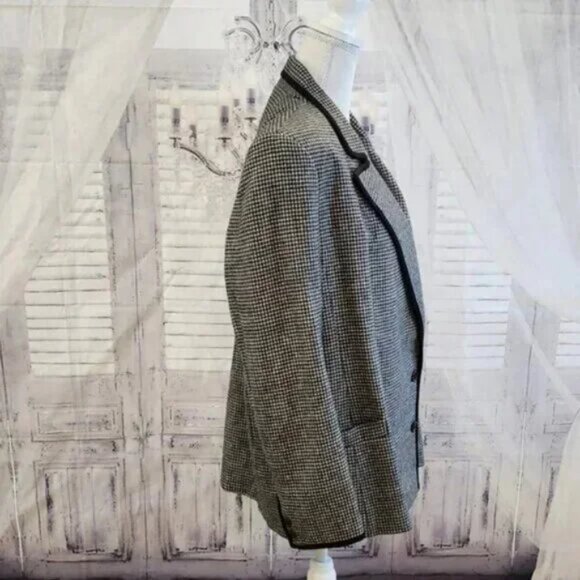 Giorgio Saint'Angelo Wool Houndstooth Blazer - Picture 4 of 4